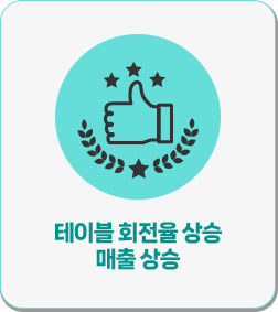 테이블 회전율 상승